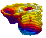 Electric motor housing for the VW Golf, E-Traction 