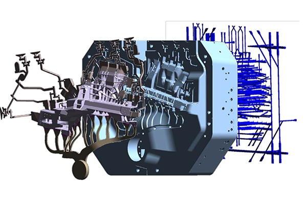 Figure 1: Tool geometry of the structural component 